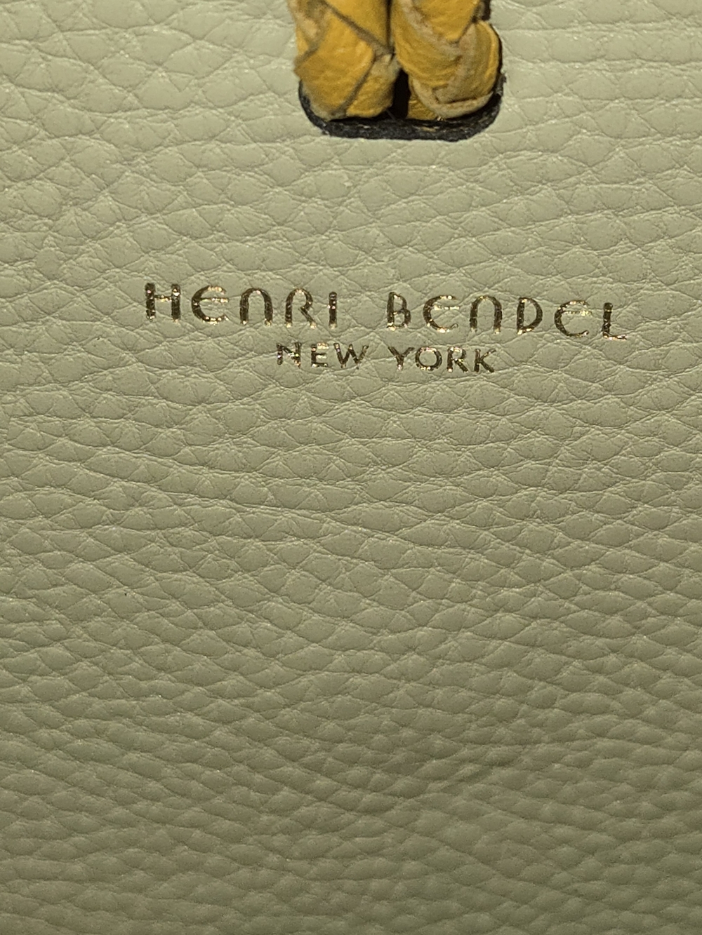 henri bendel Authentic Worth Avenue Yellow Leather Tassel Tote - Picture 15 of 16